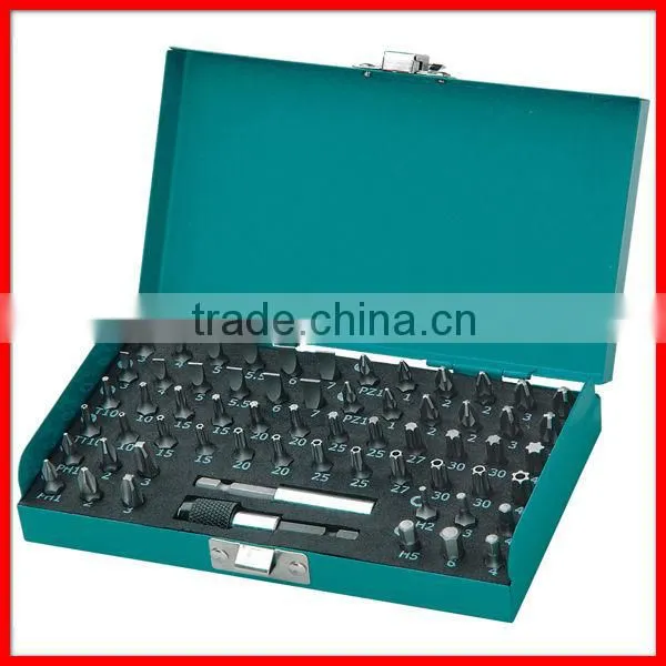 62pc Cr-V Screwdriver Bit Tool Set