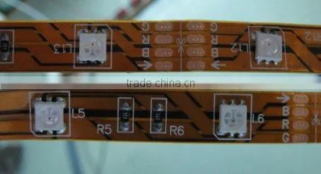 CE and RoHS approved DC12V rgb led strip 5050 60leds/m 14.4w