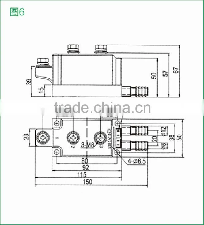 Water Cooling Thyristor Module *MTx400(600-1800V)