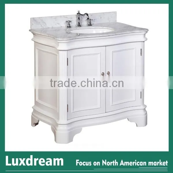 Solid wood antique 60" bathroom vanity prefab homes & renovation homes