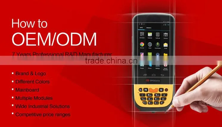 3.5inch color touch screen wifi/3G/GPS rugged android tablet rfid reader