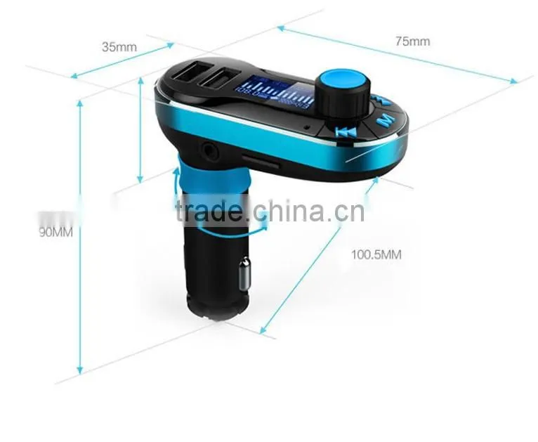 Wholesale high quality car fm transmitter bluetooth wireless fm transmitter