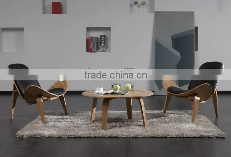 Hot selling plywood leather chair bentwood chair