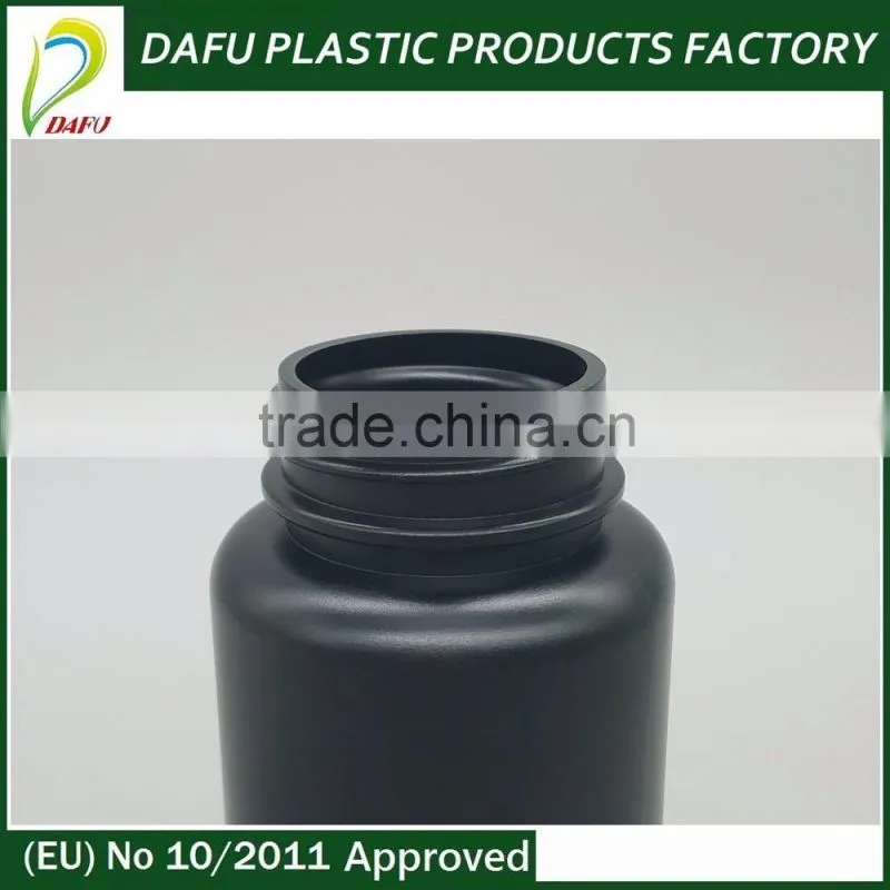 Black colour 120ml pharmaceutical medicine pill plastic bottle