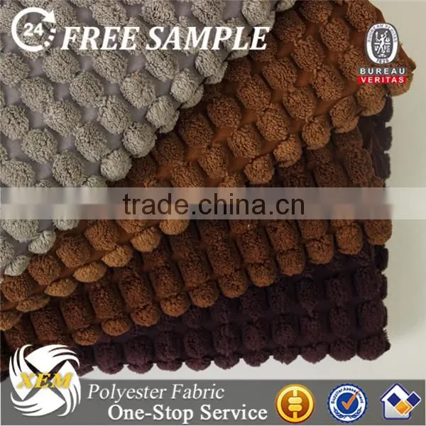 Knitted Velvet Polyester Corduroy Fabric