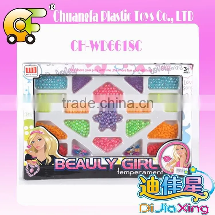 New Design DIY Plastic beaded bracelet kids diy crafts