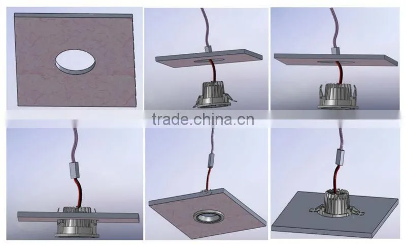 6inch 22W Samsung SMD5630 dimable led downlight driver 90lm/W with SAA/C-Tick/CE/CB certificates