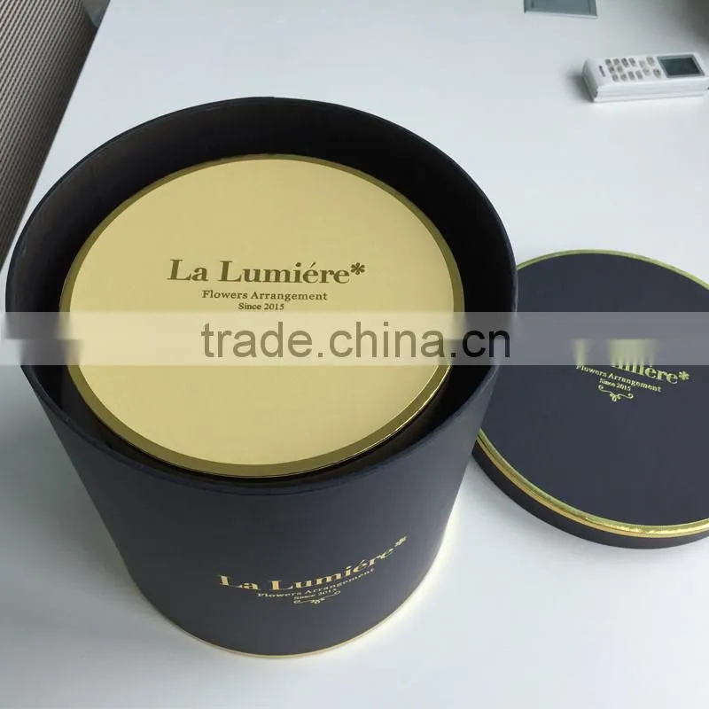 2016 luxury rose delivery round packaging gift box printing, wholesale flower shipping boxes for sale in China