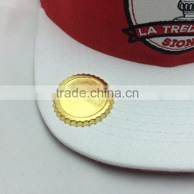 custom design your own logo 100%acrylic bottle opener snapback caps
