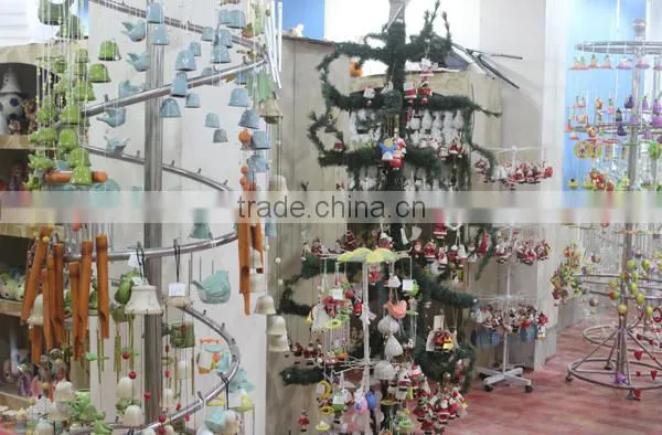 China supplies ceramic decoration product owl shape wind chime