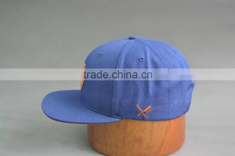 Custom 6 Panel snapback hat with PU Badge