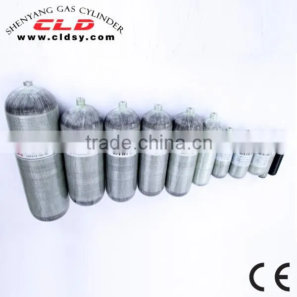Chemical industry fully wrapped carbon-fiber reinforced aluminum gas cylinders