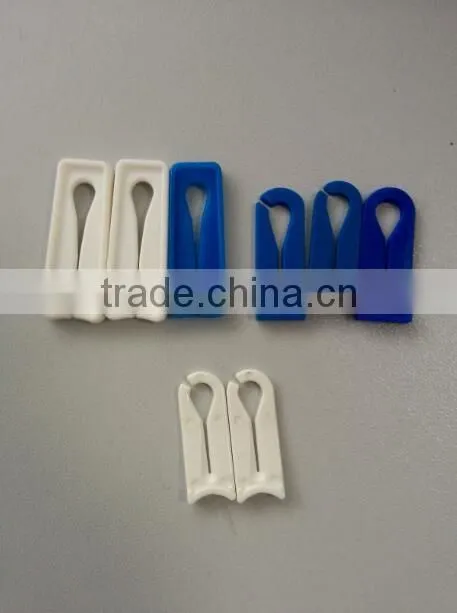 Disposable medical plastic tube slide clamp