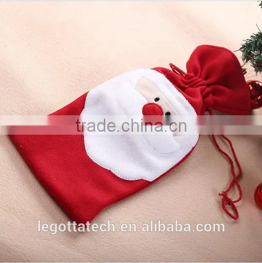 Wholesale high quality super cheap christmas gift wine bottle bags