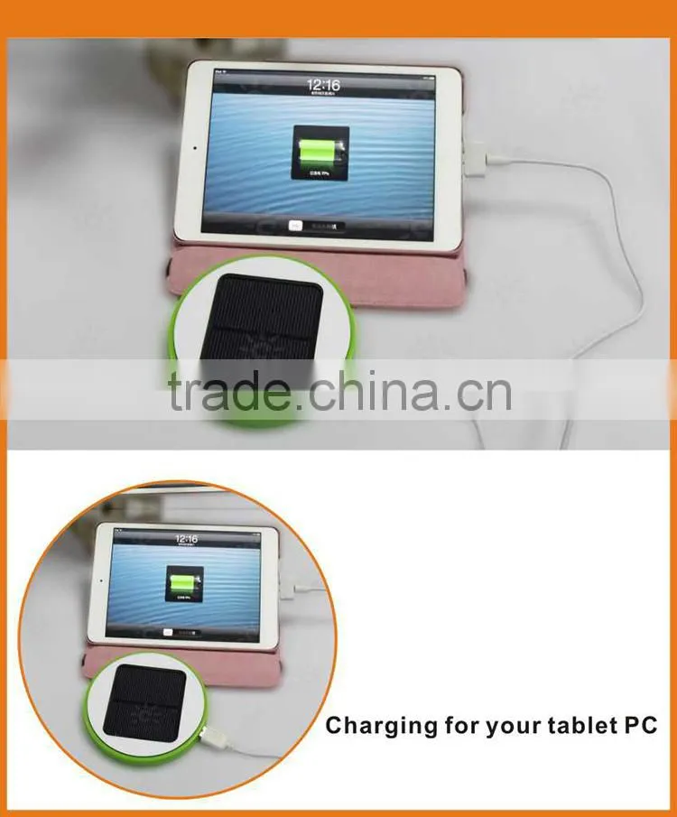 Portable and durable Shenzhen workingda 8000mah solar power bank