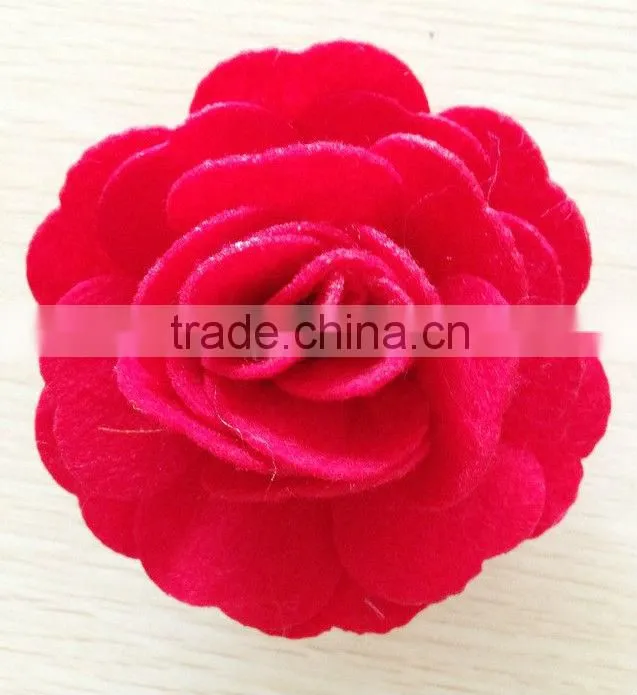 Red Felt flower