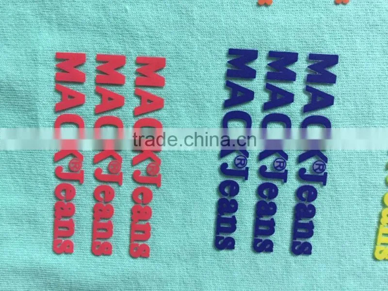 Garments,caps,shoes useage durable 3d raised silicone heat transfer
