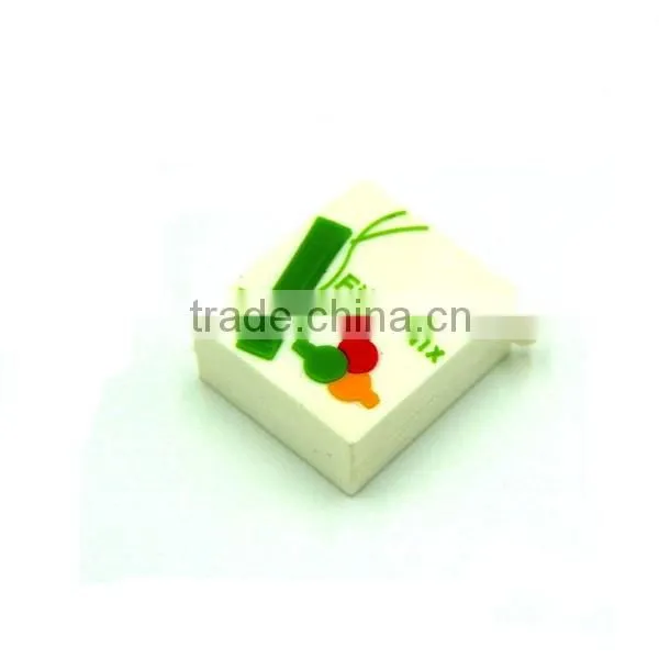 3D rubber house shaped keychain