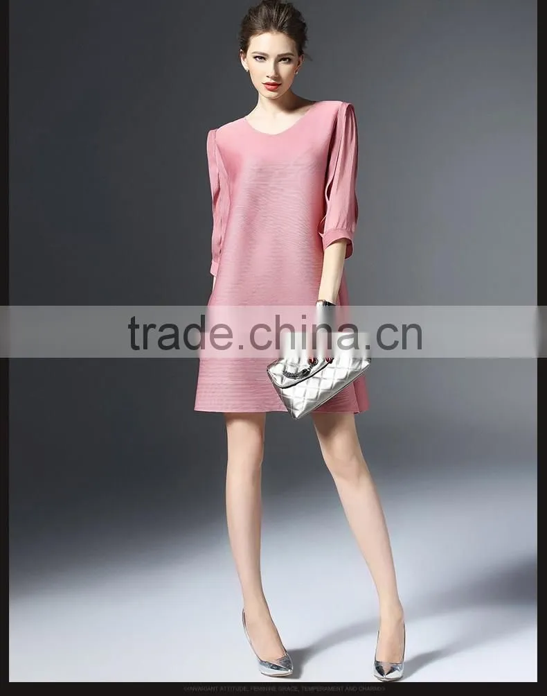 2016 New Fahion women's dress Lanternsleeves for the evening party