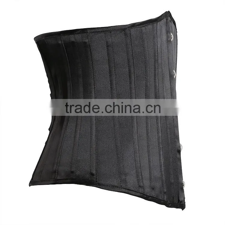 24 Spirals Steel Boned Corset Waist Training Cincher Underbust Waspie Bustiers