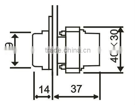 22mm led button indicator grade A LA167-B2-BV