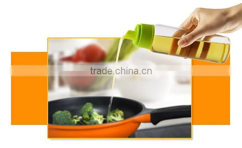 Hot sale Small cooking oil glass bottle 240ml QM437