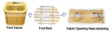 wooden foot bath
