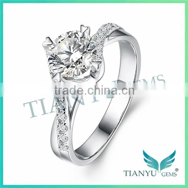 Fashion Style Jewellery 925 Sliver Finger Ring Lady's Wedding Ring