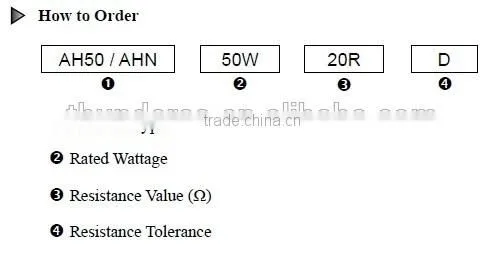 AH Series - 100WN Non-Inductive Aluminum Housed Wire Wound Resistors