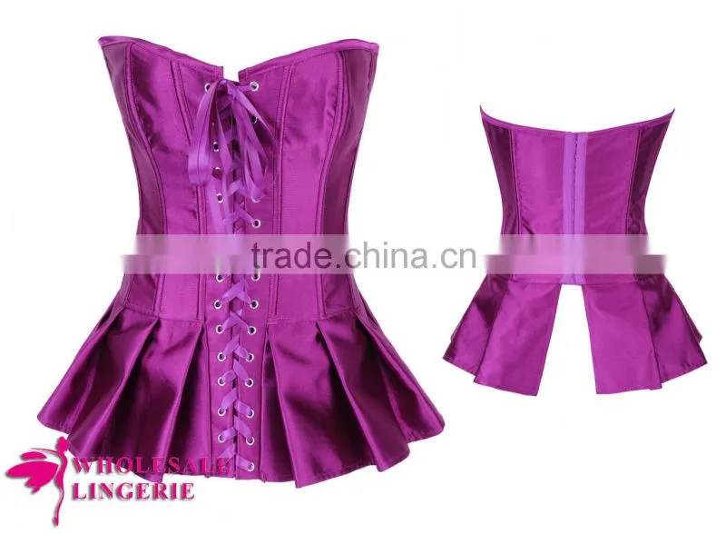 Classic print corset with back ribbon,flower printed corsets