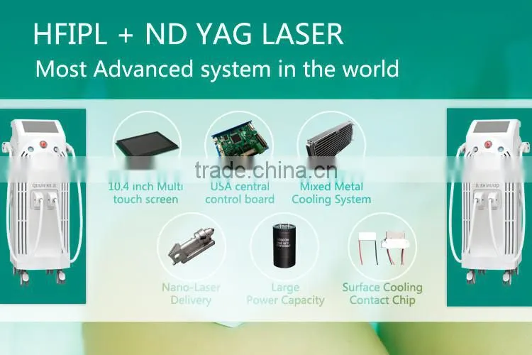 Q Switched Laser Tattoo Removal IPL System Hair Removal