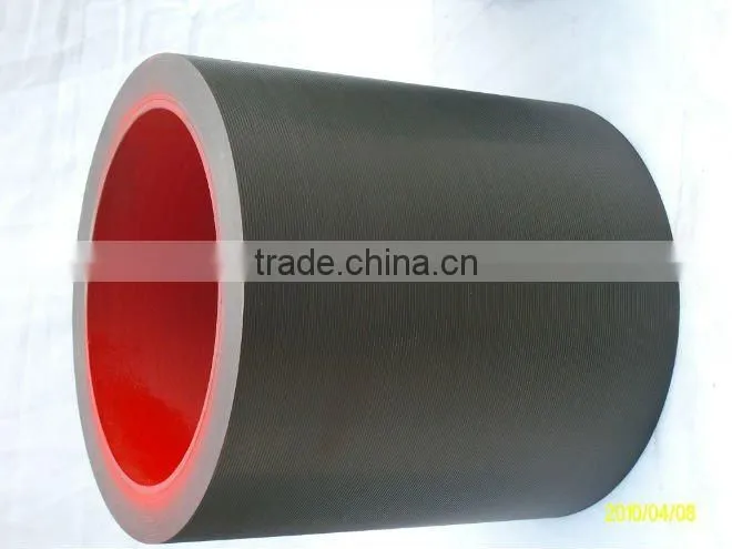 4 inch NBR EPDM rice husk rubber roll.