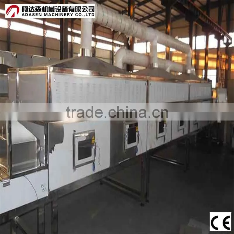 Industrial tunnel type continuous microwave machine for Licorice Chip Dryer