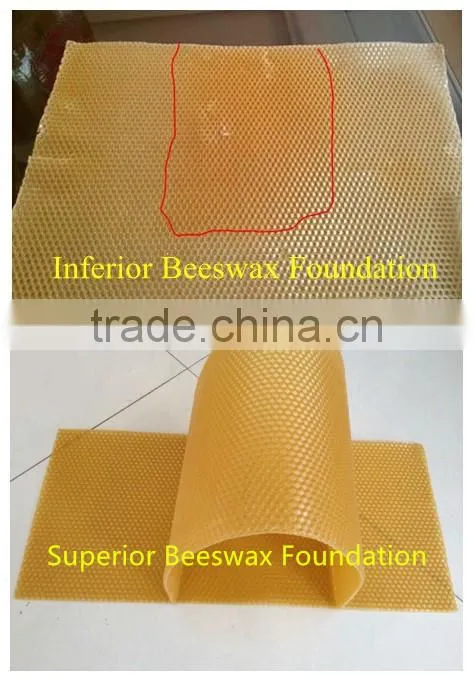 natural beeswax comb foundation/ beeswax sheet from pure beeswax