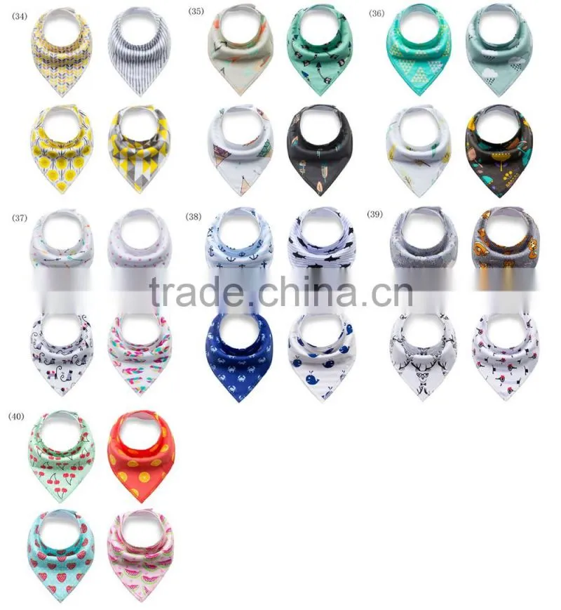 China baby bib manufacturer 2016 new arrival cotton bandana baby bib waterproof silicone baby bib
