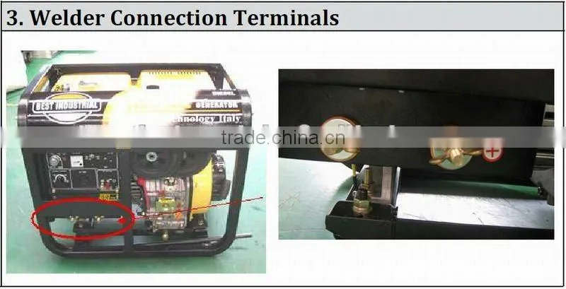 Best Seller!!! Max.Current 190A Open/Silent 5KW Diesel Welder Generator
