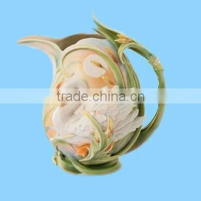 stawberry shaped ceramic cooling water kettle
