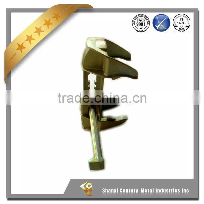 Lost wax steel casting for formwork