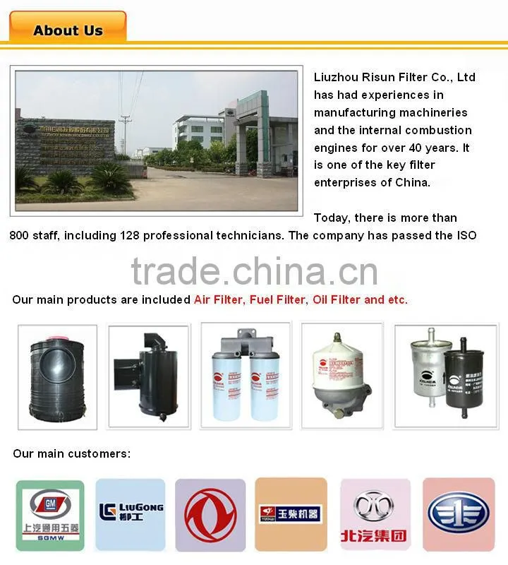 Heavy duty truck parts high power Air Filter KW3052 for MAN DONGFENG FAW trucks air filtration