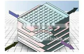 Plate heat exchanger aluminium metal plate crossflow air to air exchanger