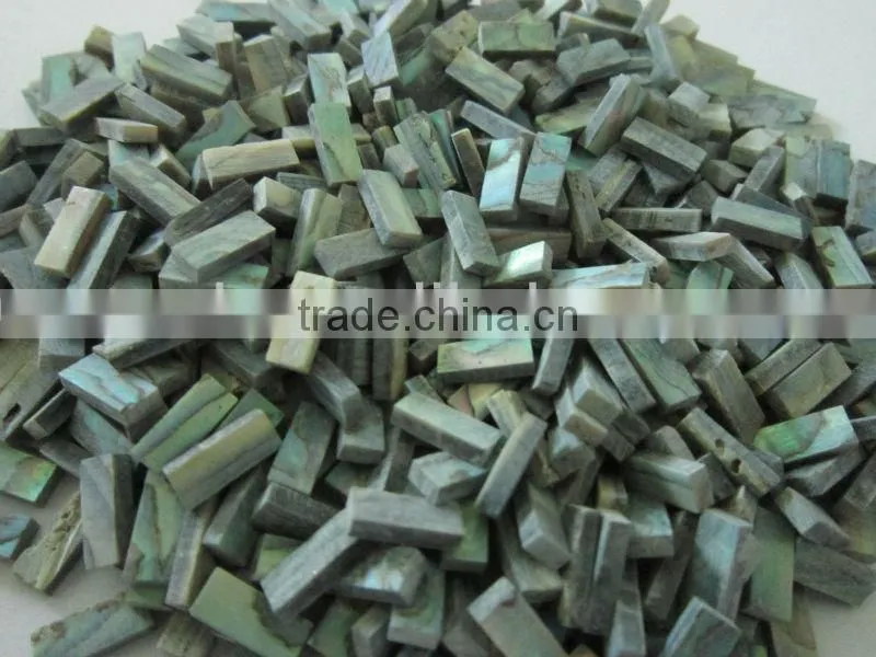 square cut thick abalone paua shell blank inlays