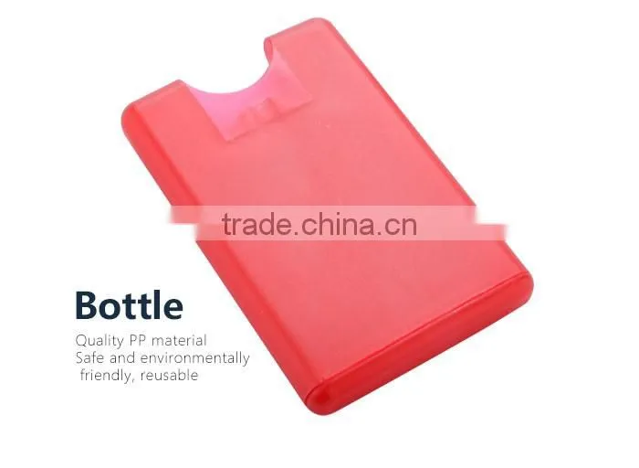 Credit card sprayer plastic perfume sprayer bottle