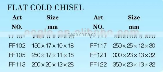 65MN steel Flat cold chisel