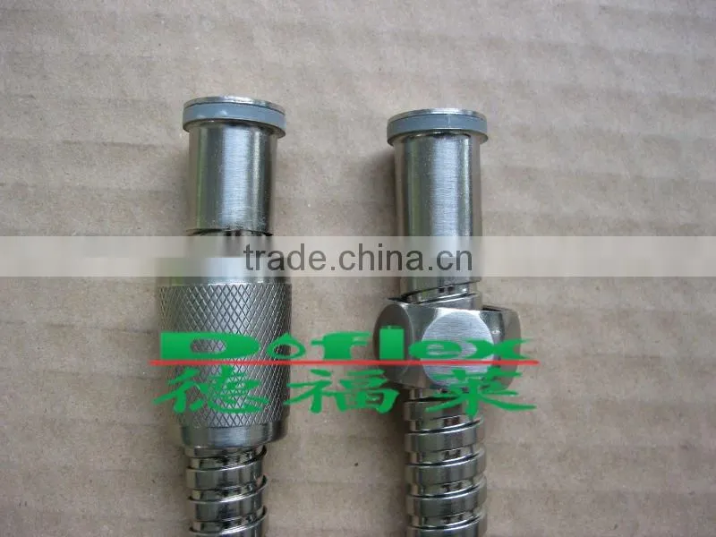 brush nickel shower hose & colour hose