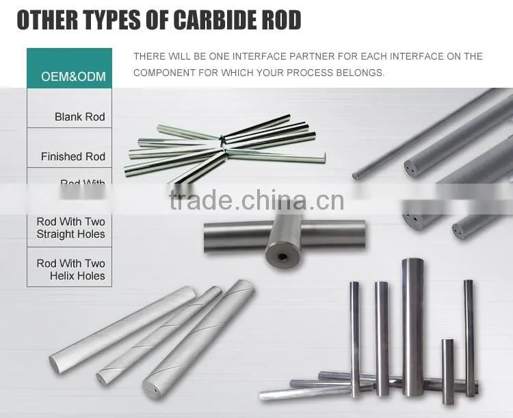 High quality solid carbide rod price, carbide blank rod, durable tungsten carbide rods