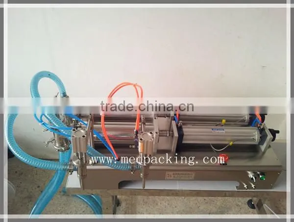 Quantitative 10-300ml Double Heads Pneumatic Unguent Tooth Paste Soy Filling Machine