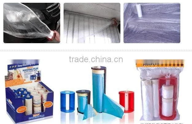 HDPE plastic drop auto masking film
