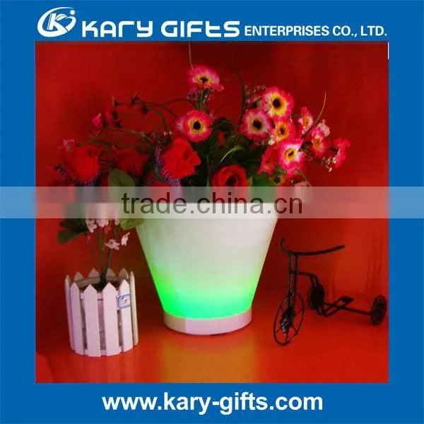 Plastic led light flower pot home & garden supplies fancy led fruit bowl