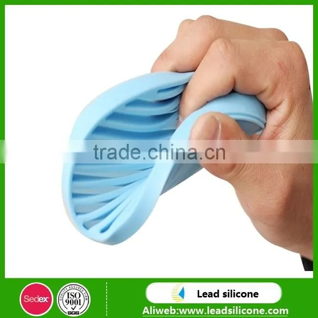 Silicone Oval Shape Shower Soap Saver Dish Holder