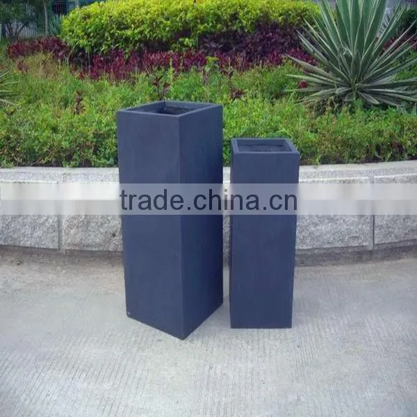 Tall Magnesium Planter Pots Square Outdoor Planter&Vase 4pcs/set For Sale